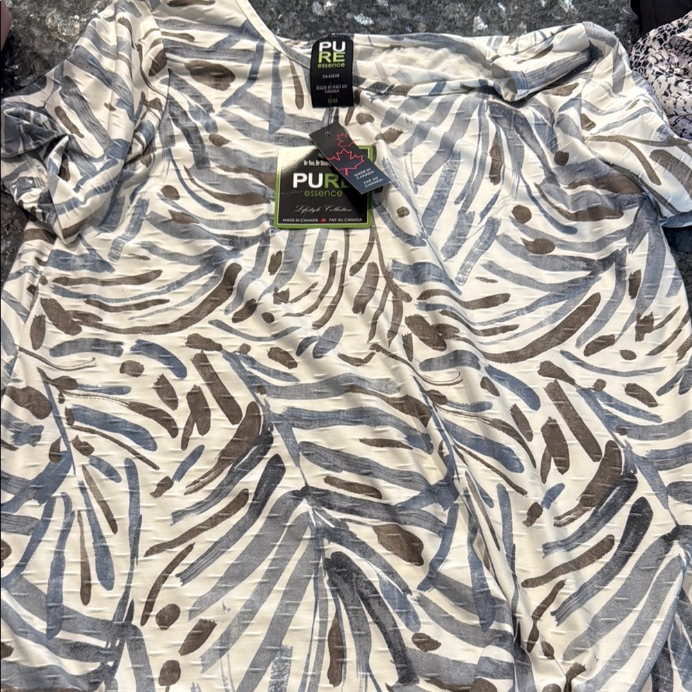 Pure Collection Leaf Print Top